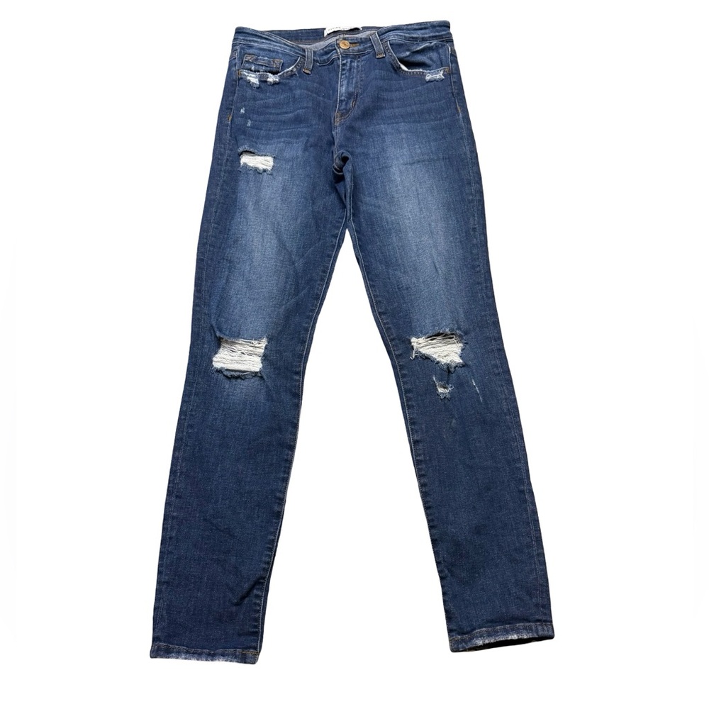 ✨👖 Flying Monkey Distressed‎ Skinny Jeans Dark Wash Size 27 👖✨